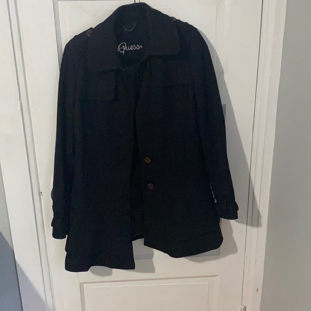Black Guess pea coat
